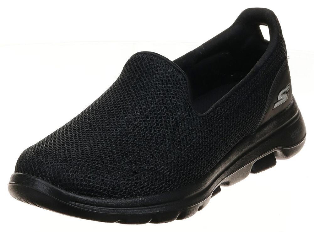 Skechers Go Walk 5 Women's Slip On Shoes, Black & White Size 7
